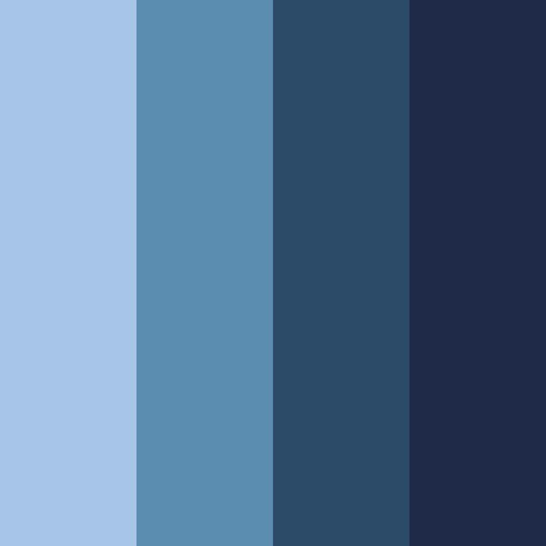 Download shades of navy color palette PNG image (square)