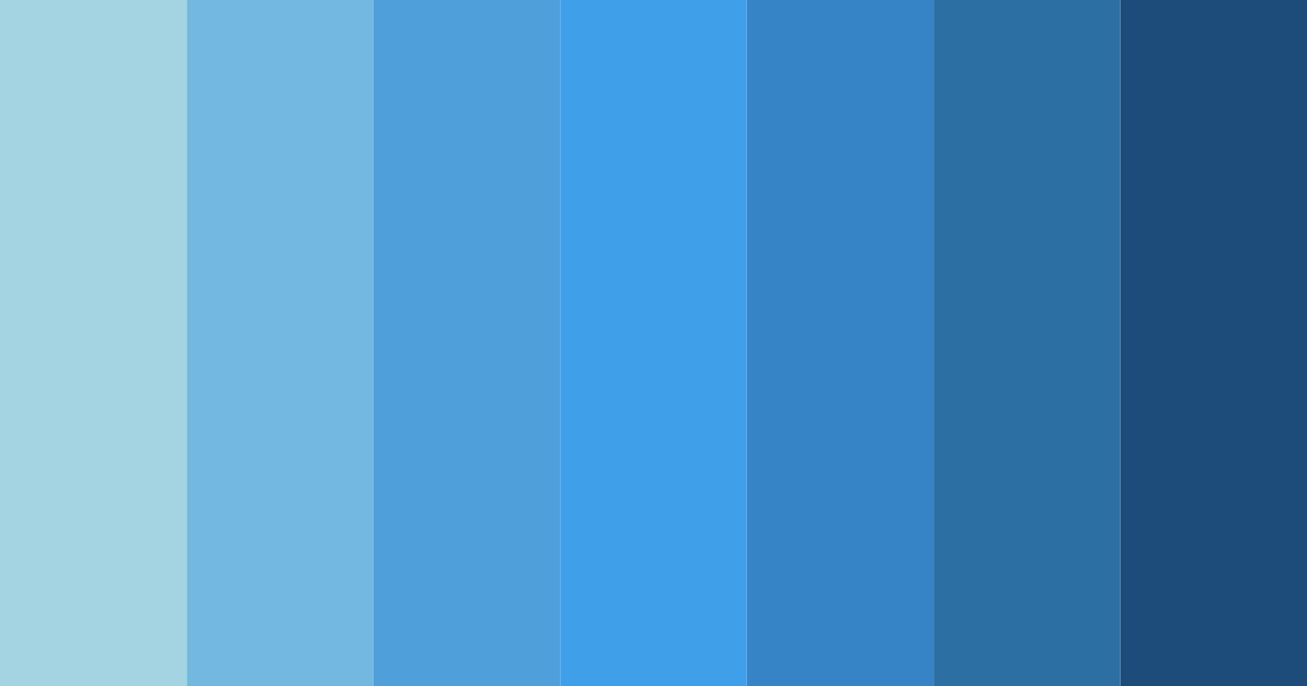 Download bright blue color palette PNG image (landscape)