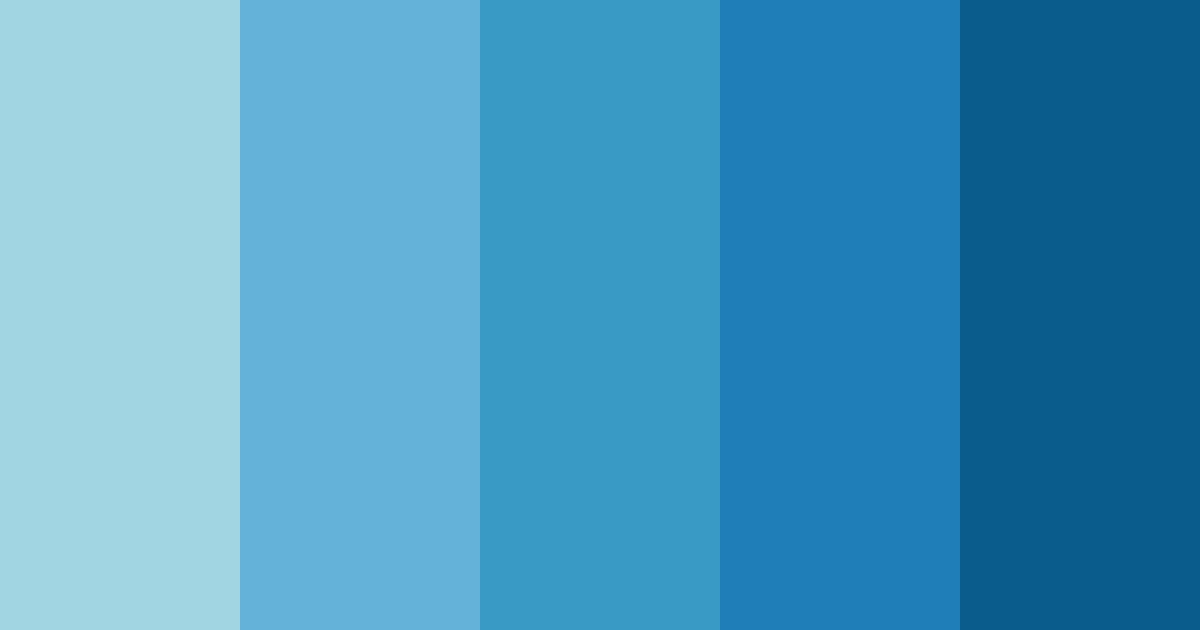 Download blue ocean serenity color palette PNG image (landscape)