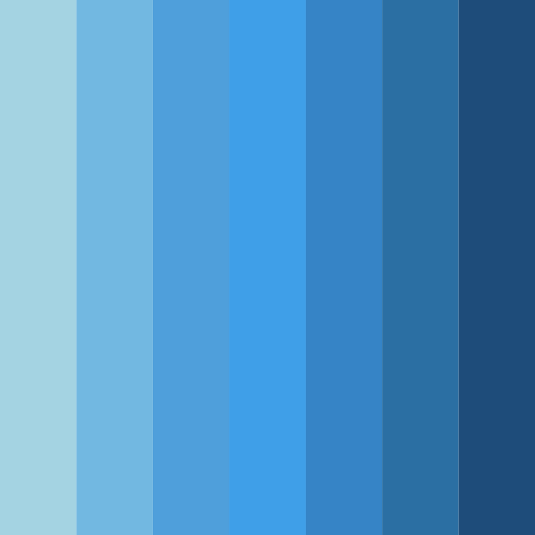 Download bright blue color palette PNG image (square)