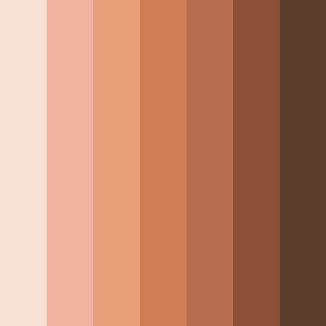 Download chocolate dreams color palette PNG image (square)