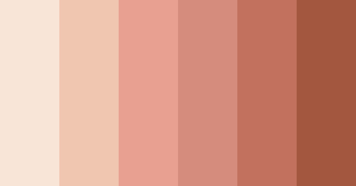 Download peachy cream color palette PNG image (landscape)