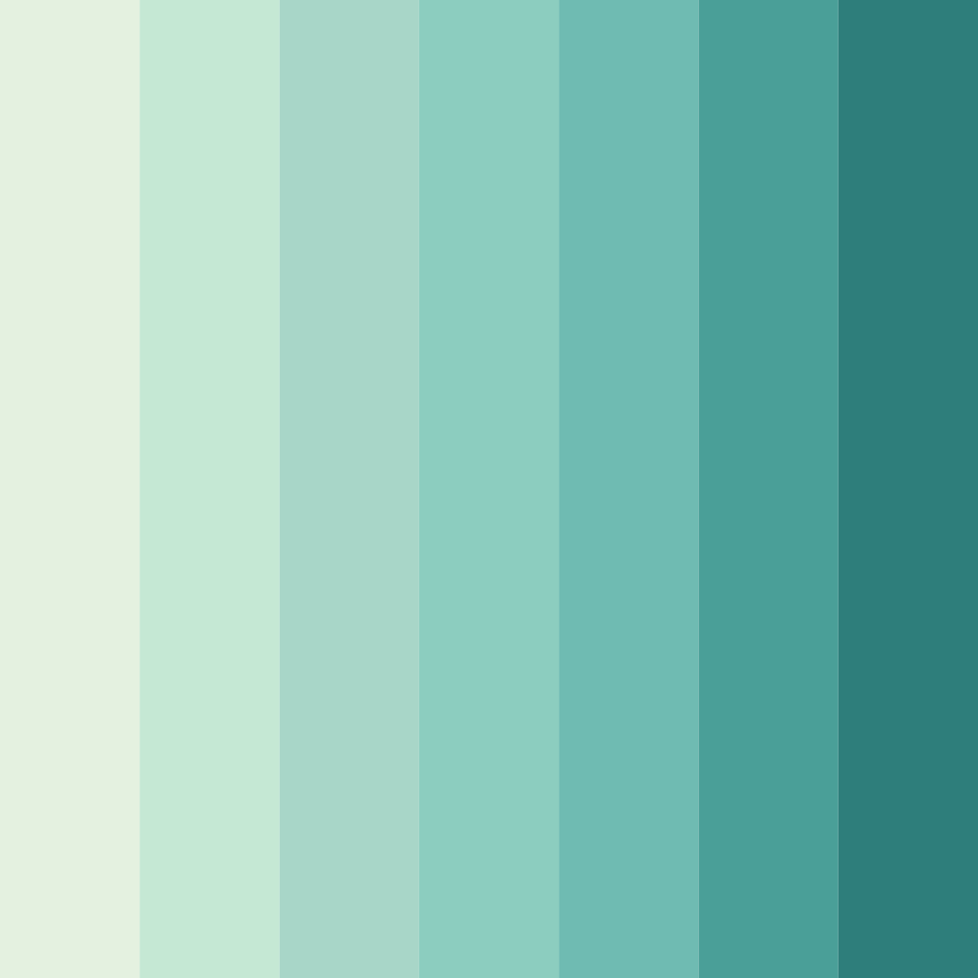 Download green minty color palette PNG image (square)