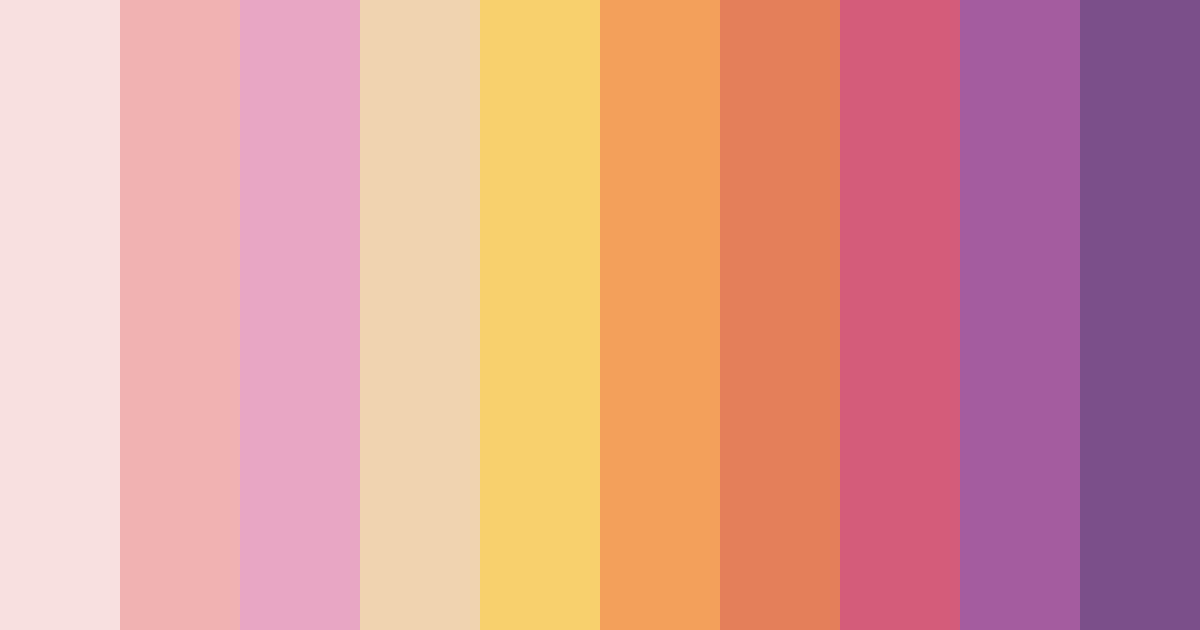 Download pink ice cream color palette PNG image (landscape)