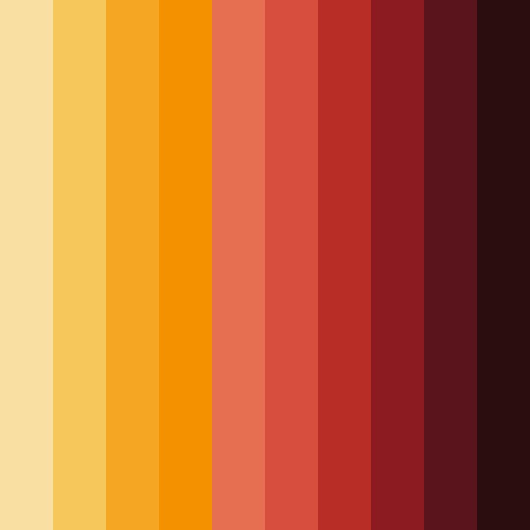 Download autumnal ember color palette PNG image (square)