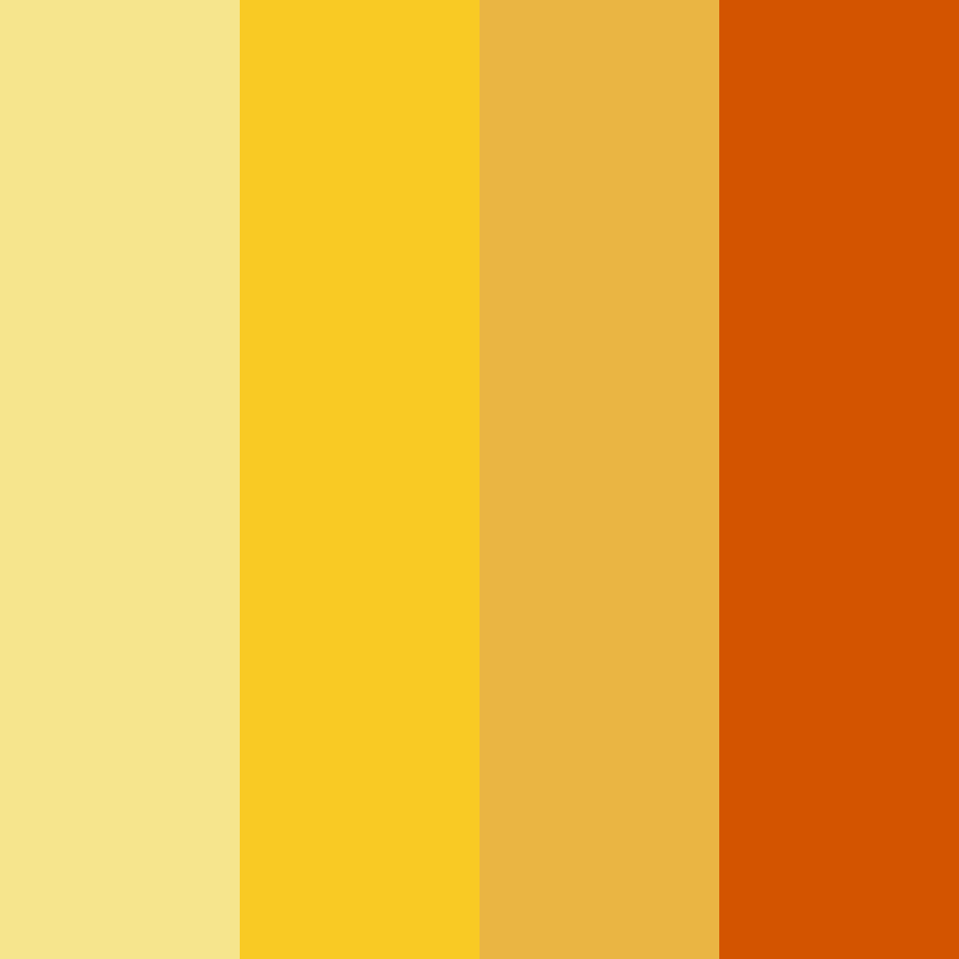 Download golden autumn glow color palette PNG image (square)