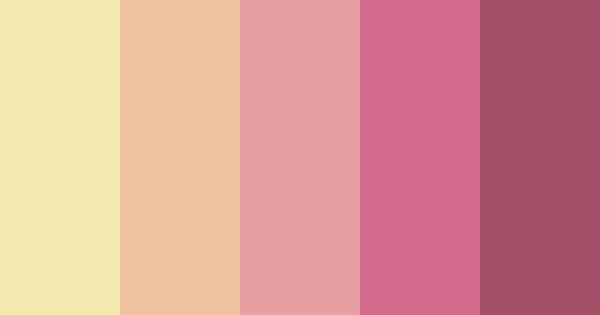 Download warm pink color palette PNG image (landscape)