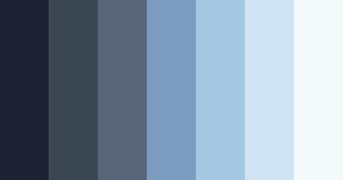 Download blue horizon color palette PNG image (landscape)
