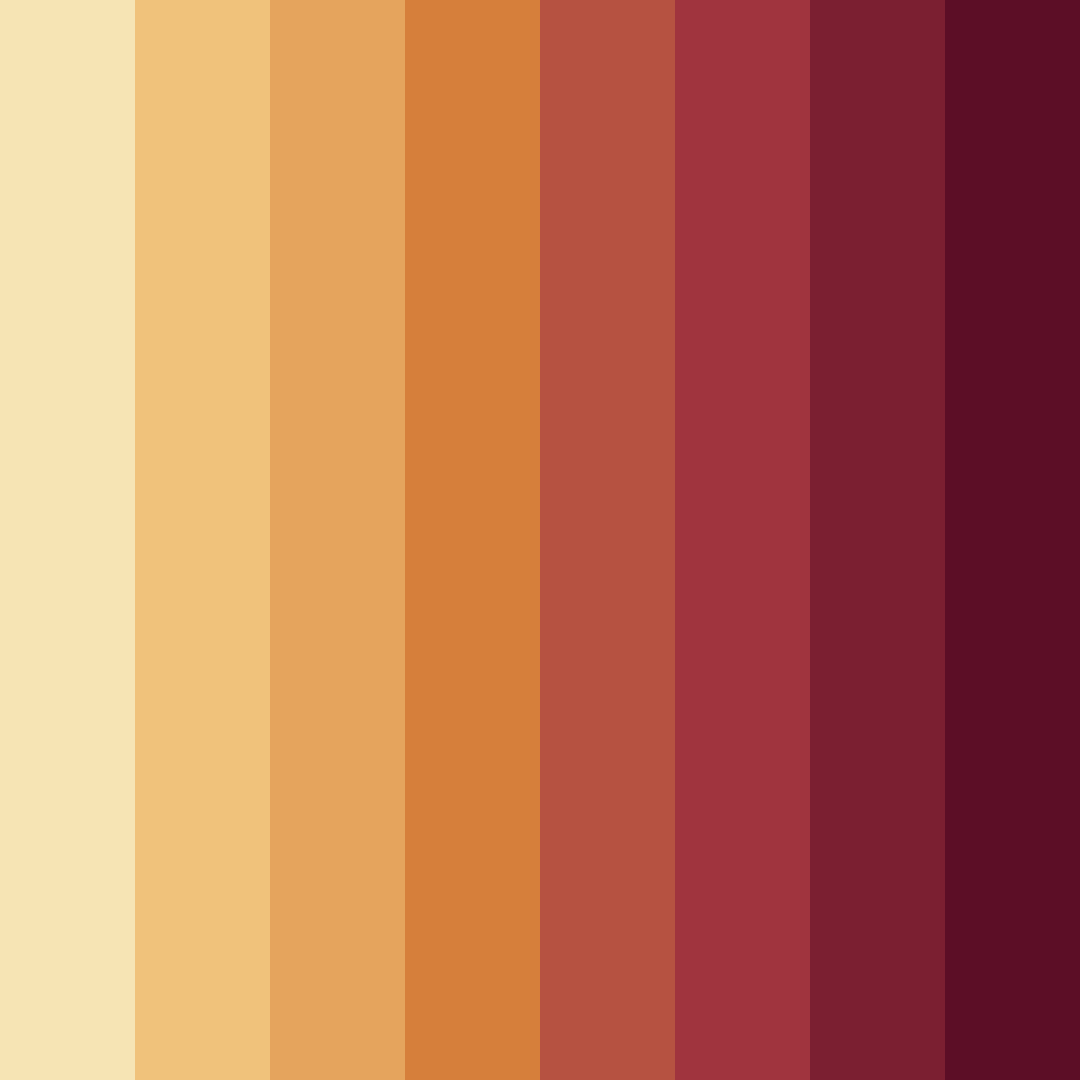 Download warm red color palette PNG image (square)