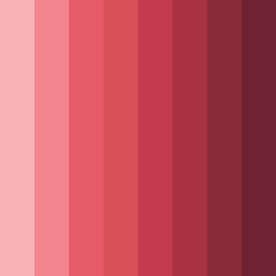 Download muted red shades color palette PNG image (square)