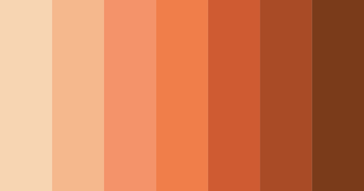 Download muted orange delight color palette PNG image (landscape)