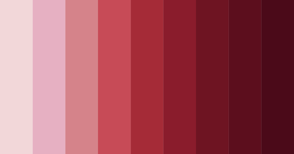 Download deep maroon color palette PNG image (landscape)