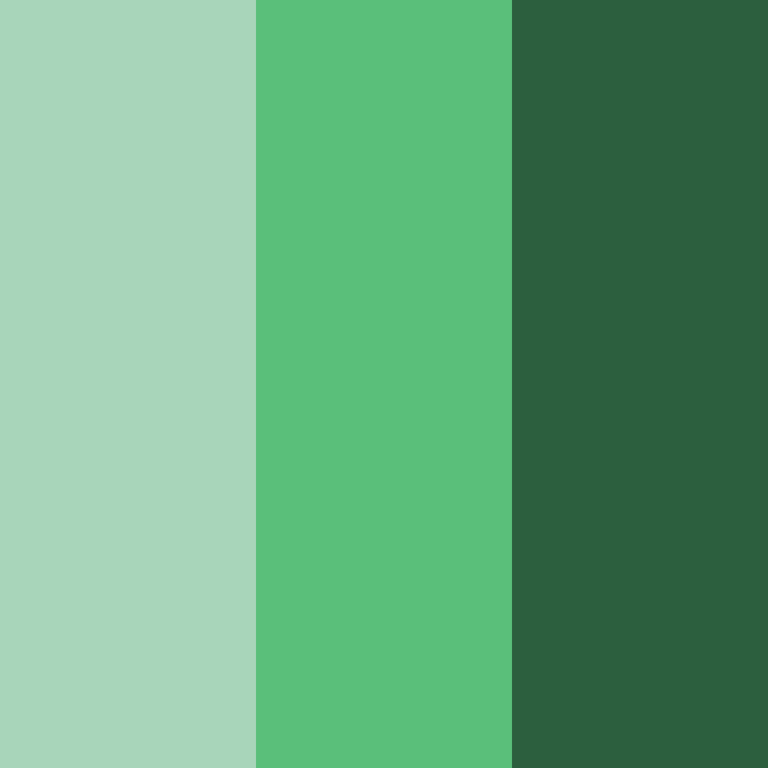 Download forest green serenity color palette PNG image (square)