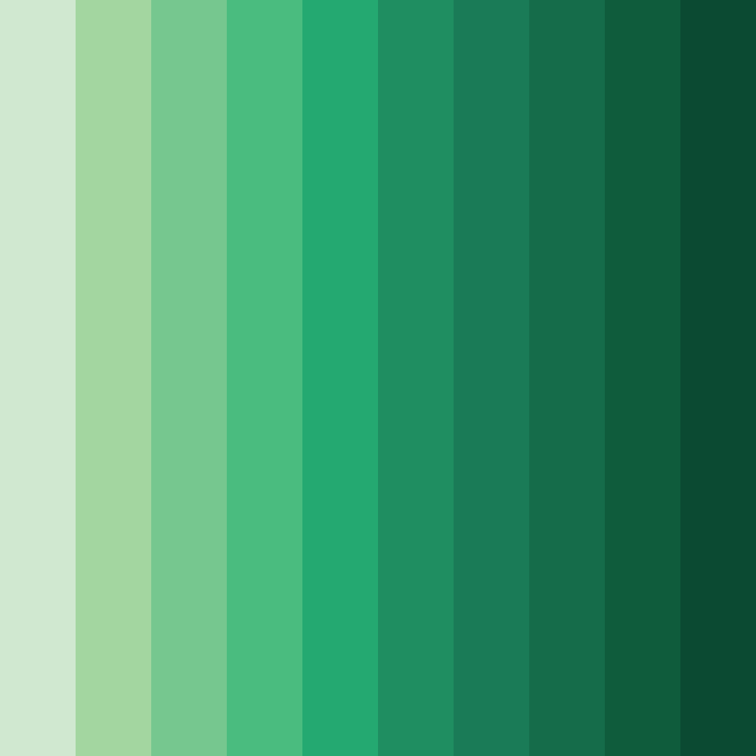 Download emerald serenity color palette PNG image (square)