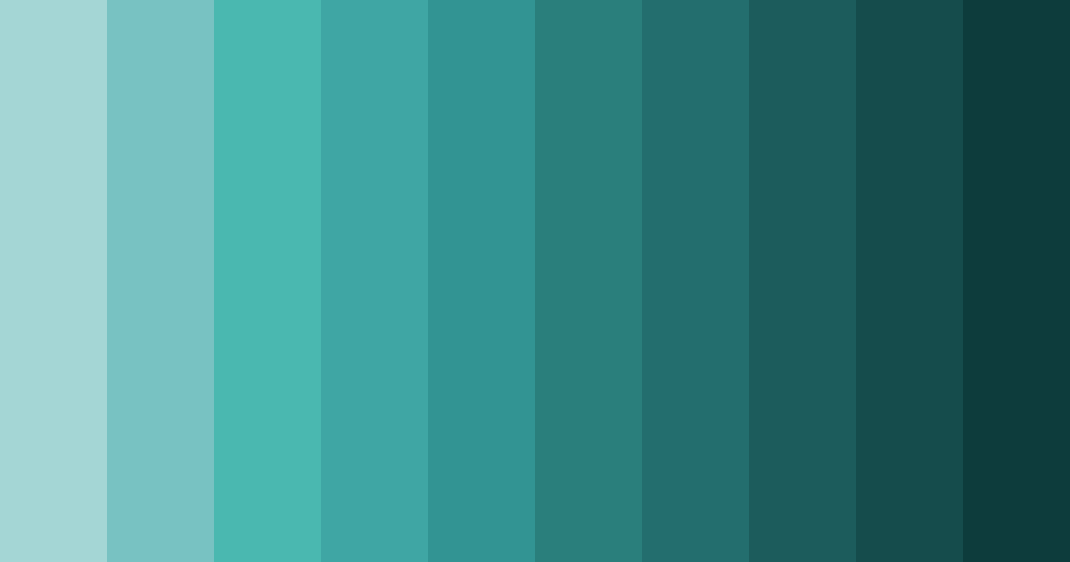 Download serenity in teal color palette PNG image (landscape)