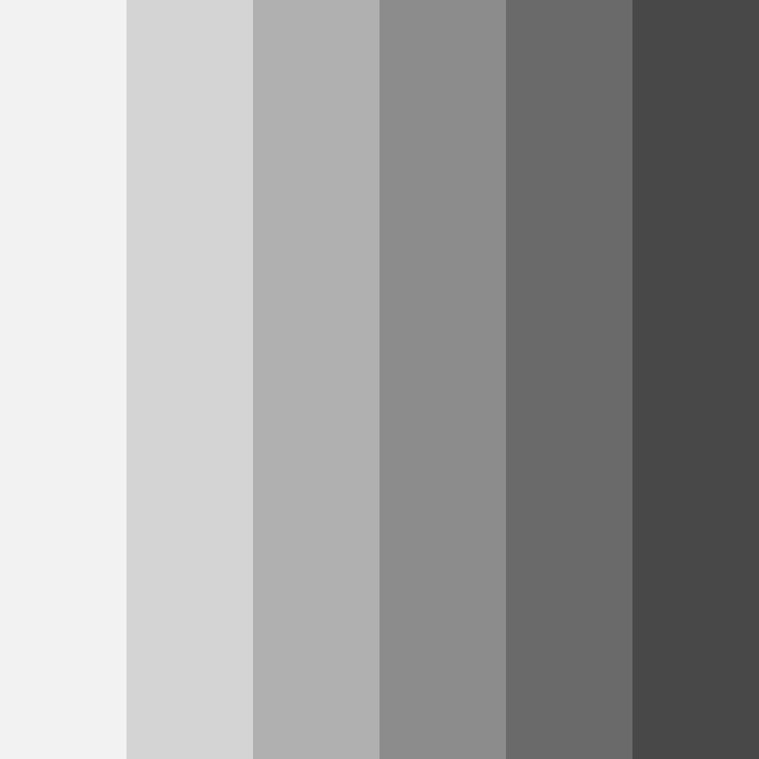 Download shades of gray color palette PNG image (square)