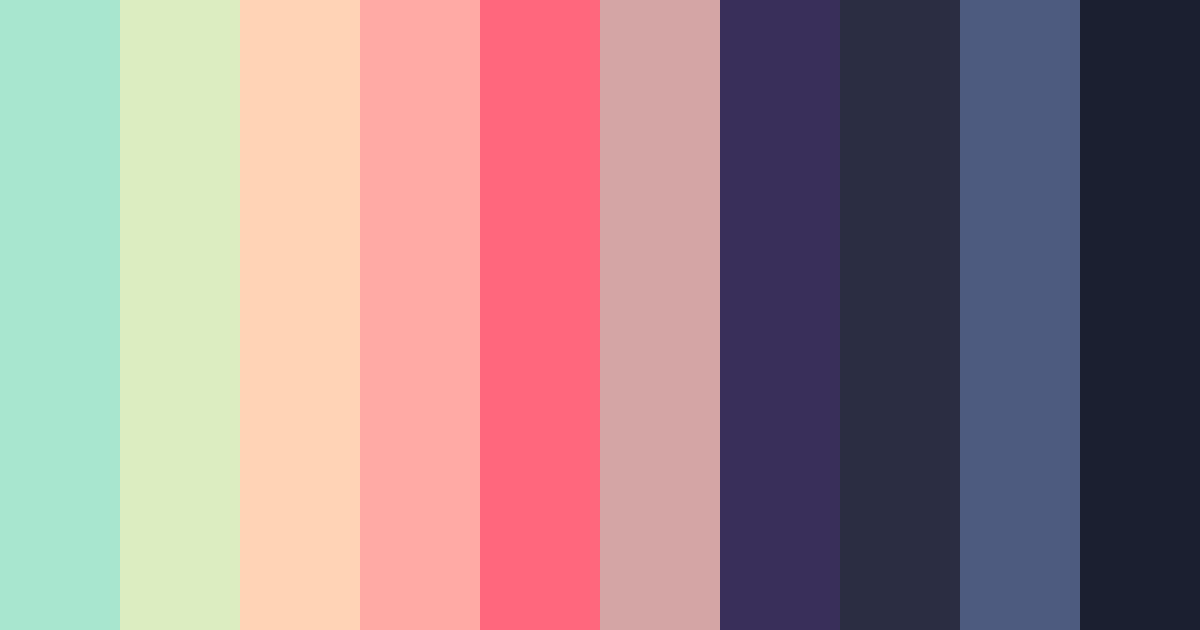 Download emerald dream color palette PNG image (landscape)
