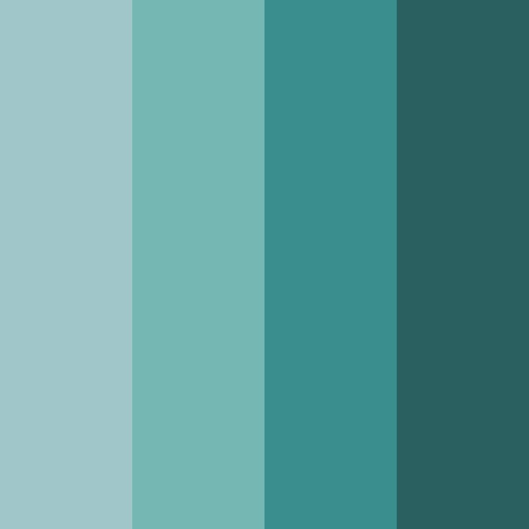 Download muted teal shades color palette PNG image (square)