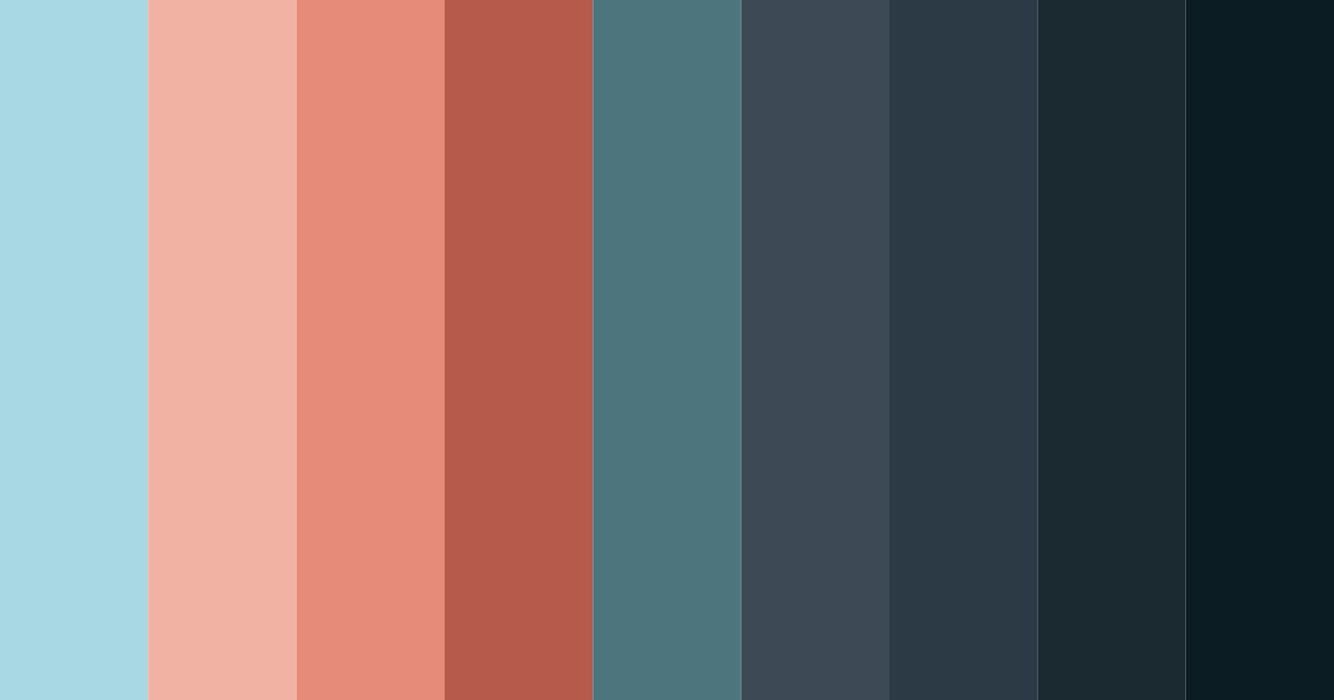 Download coastal sunset serenity color palette PNG image (landscape)