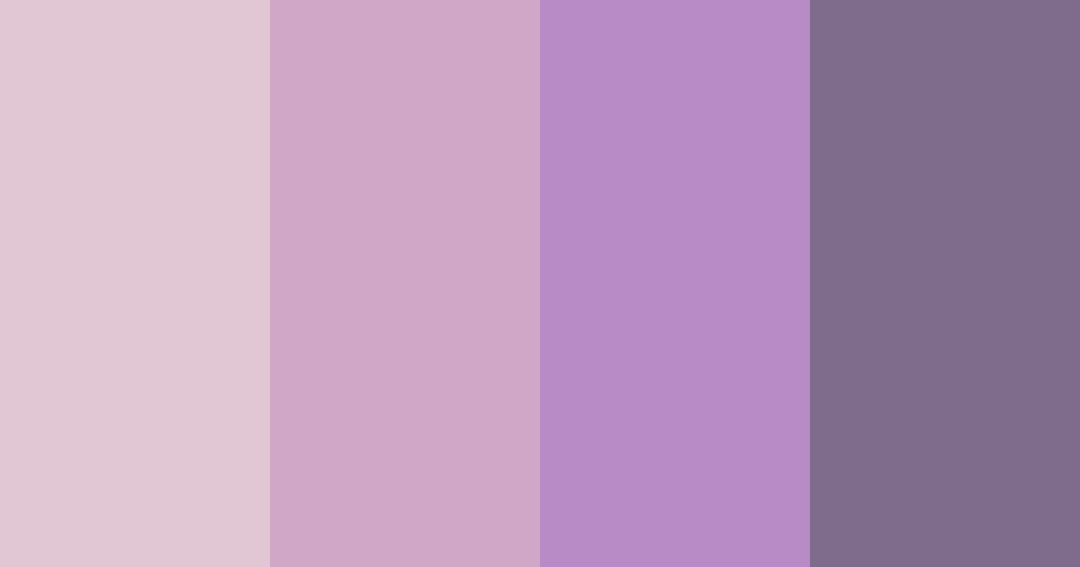 Download dusty lilac shades color palette PNG image (landscape)