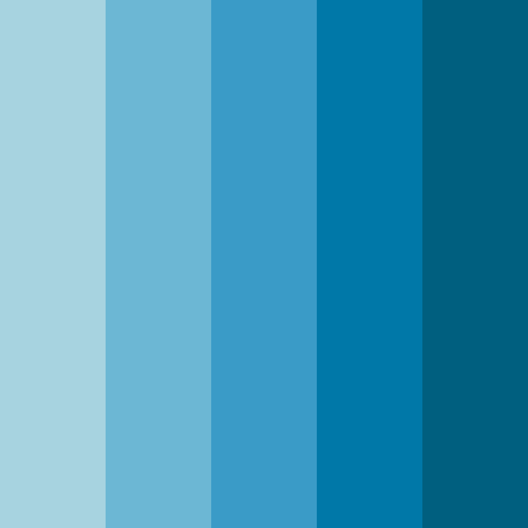 Download blue ocean depths color palette PNG image (square)