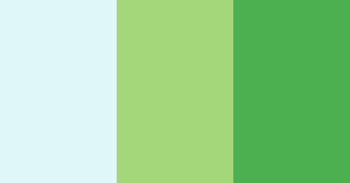 Download bright blue green color palette PNG image (landscape)