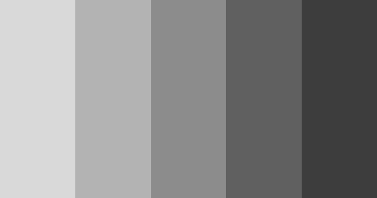 Download shades of gray color palette PNG image (landscape)