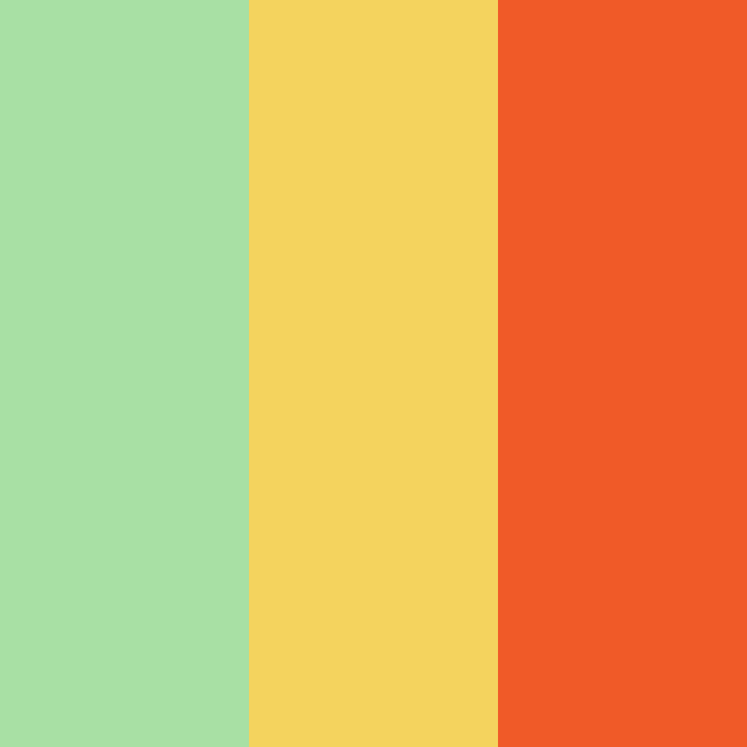 Download vibrant yellow color palette PNG image (square)