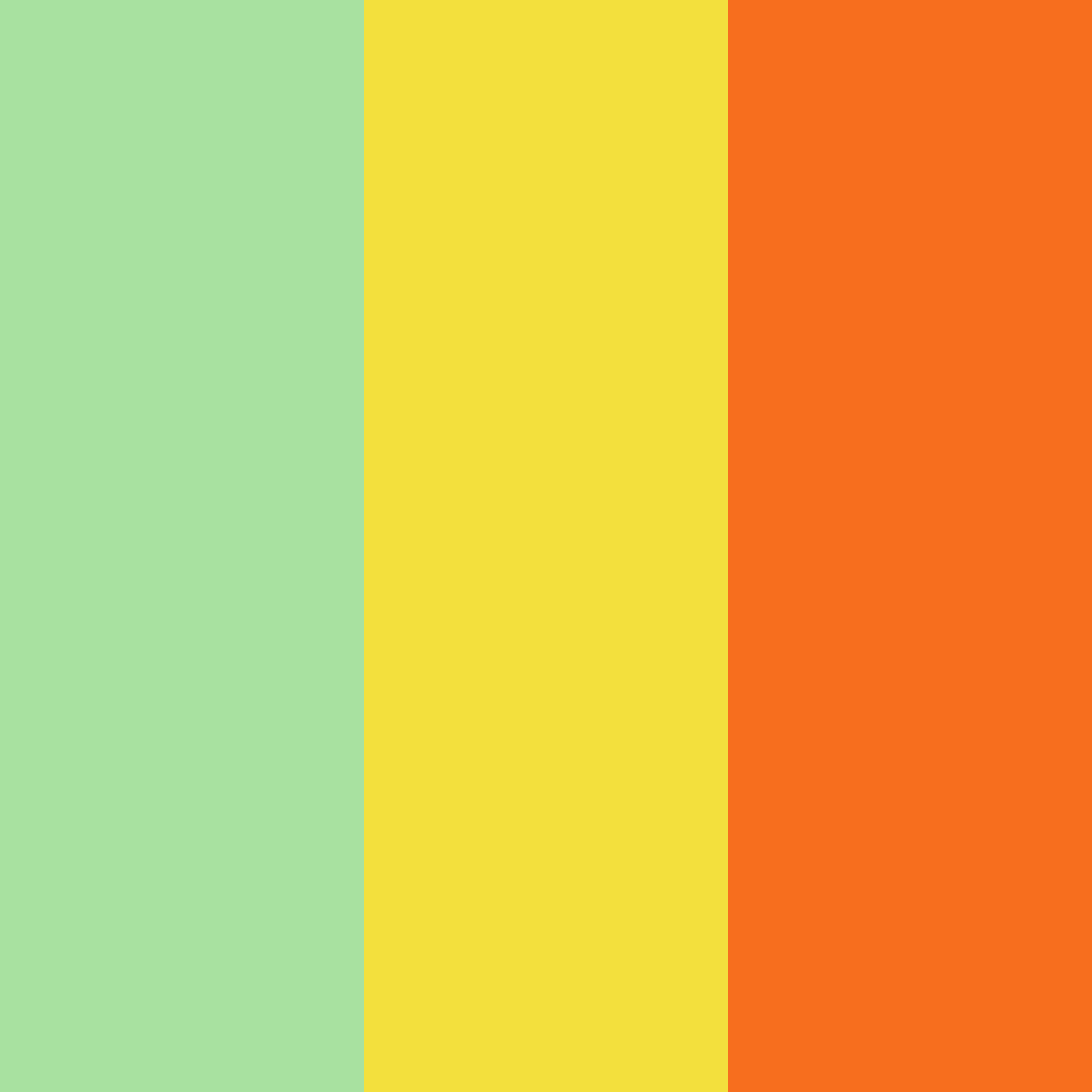 Download sunny citrus breeze color palette PNG image (square)