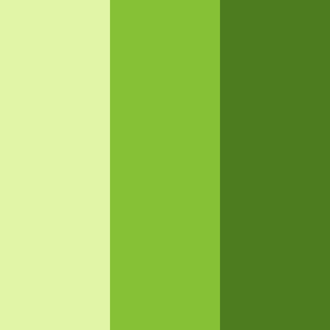 Download bright green color palette PNG image (square)