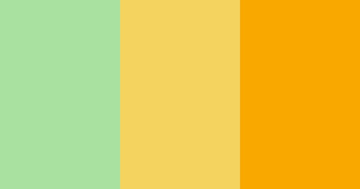 Download sunny lemon green color palette PNG image (landscape)