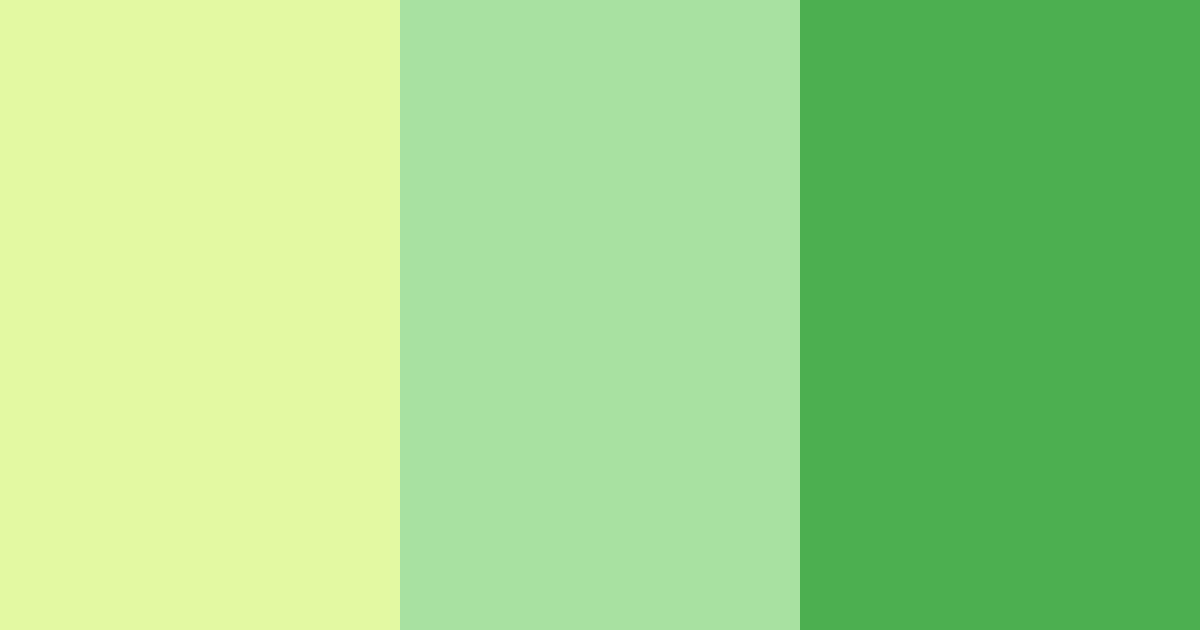 Download bright green color palette PNG image (landscape)