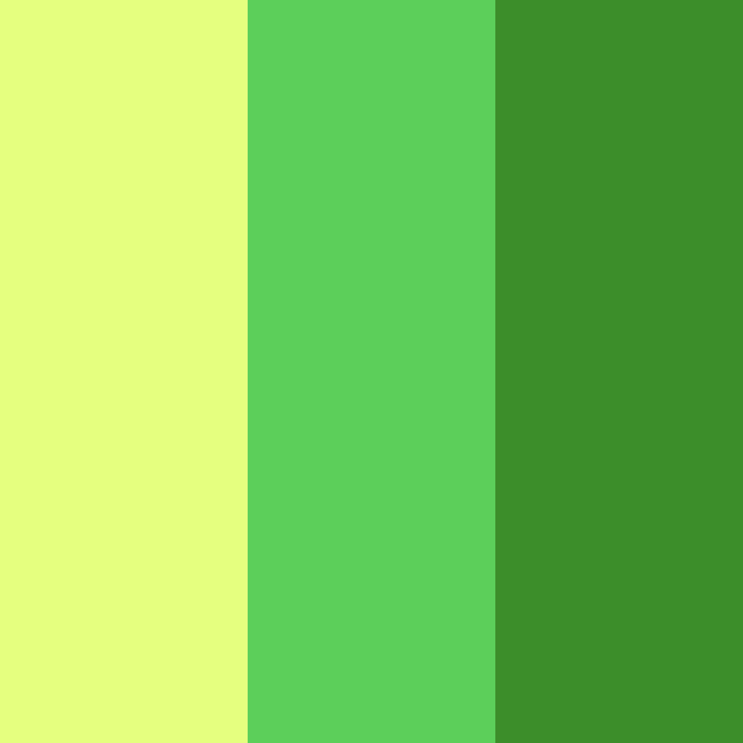 Download vibrant green color palette PNG image (square)