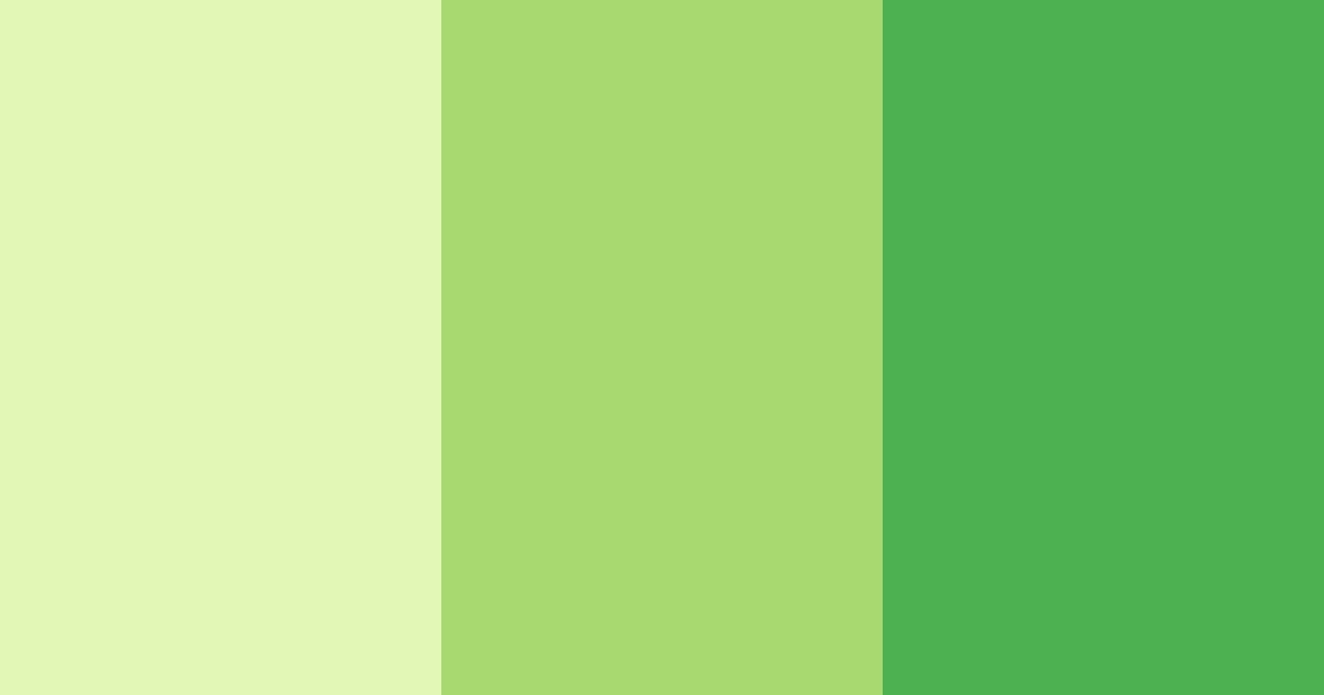 Download lime green color palette PNG image (landscape)