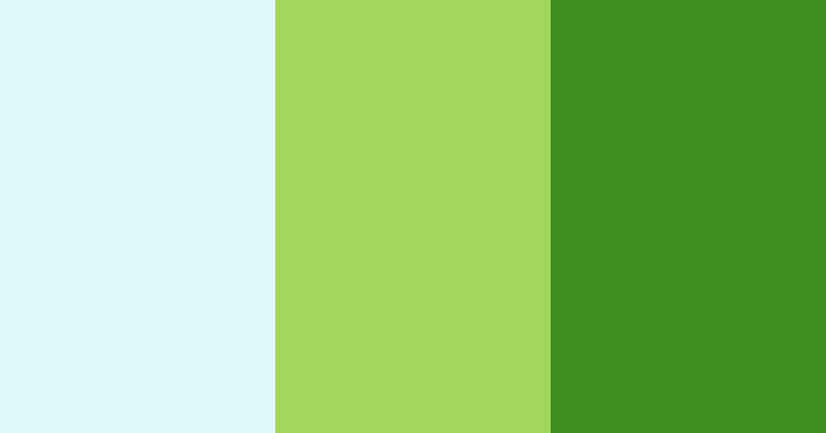 Download bright blue green color palette PNG image (landscape)