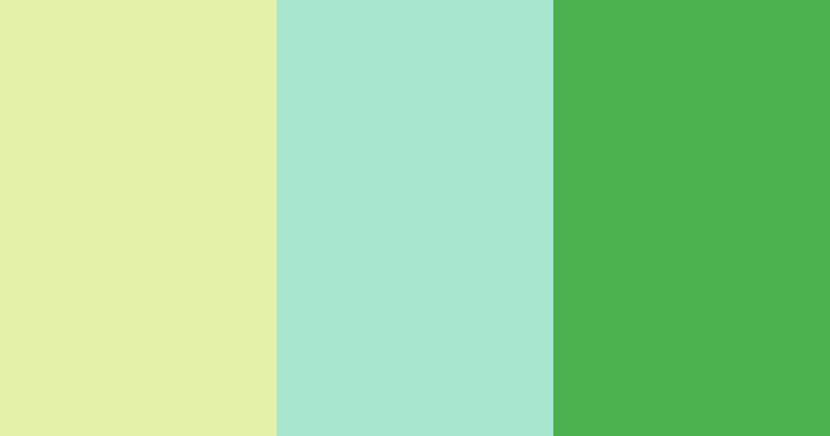 Download lime green serenity color palette PNG image (landscape)
