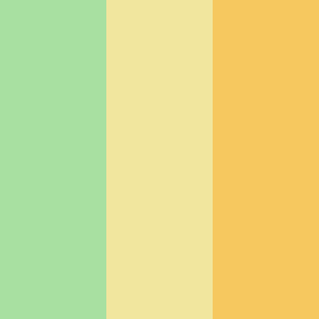 Download lime green sunshine color palette PNG image (square)