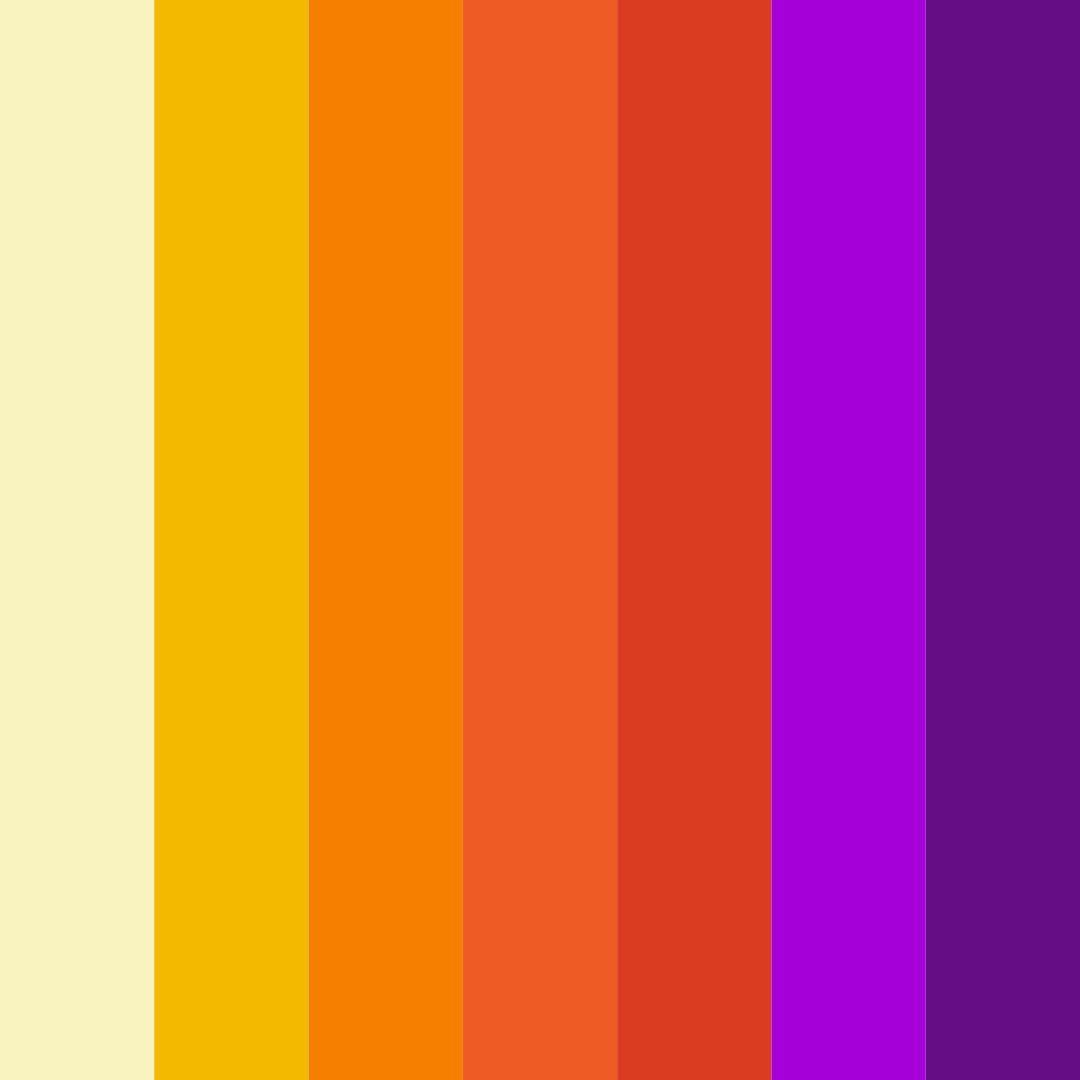 Download radiant spectrum color palette PNG image (square)