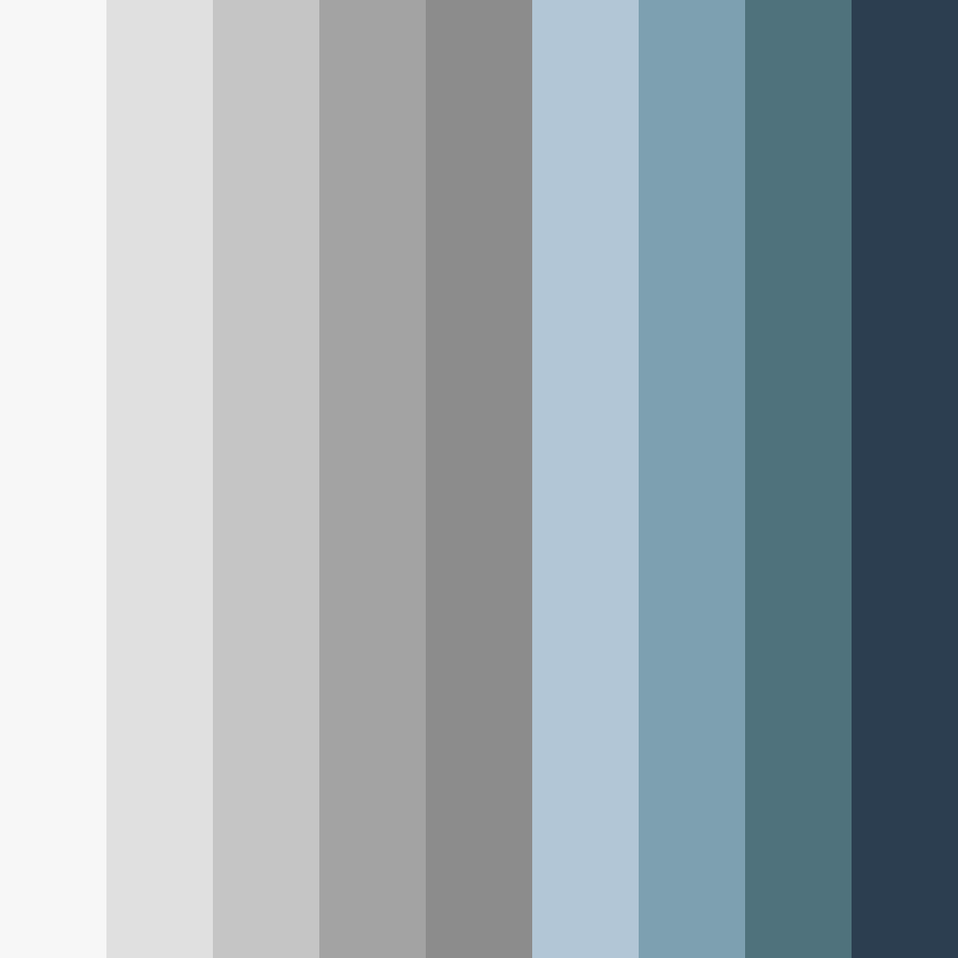 Download serene slate color palette PNG image (square)