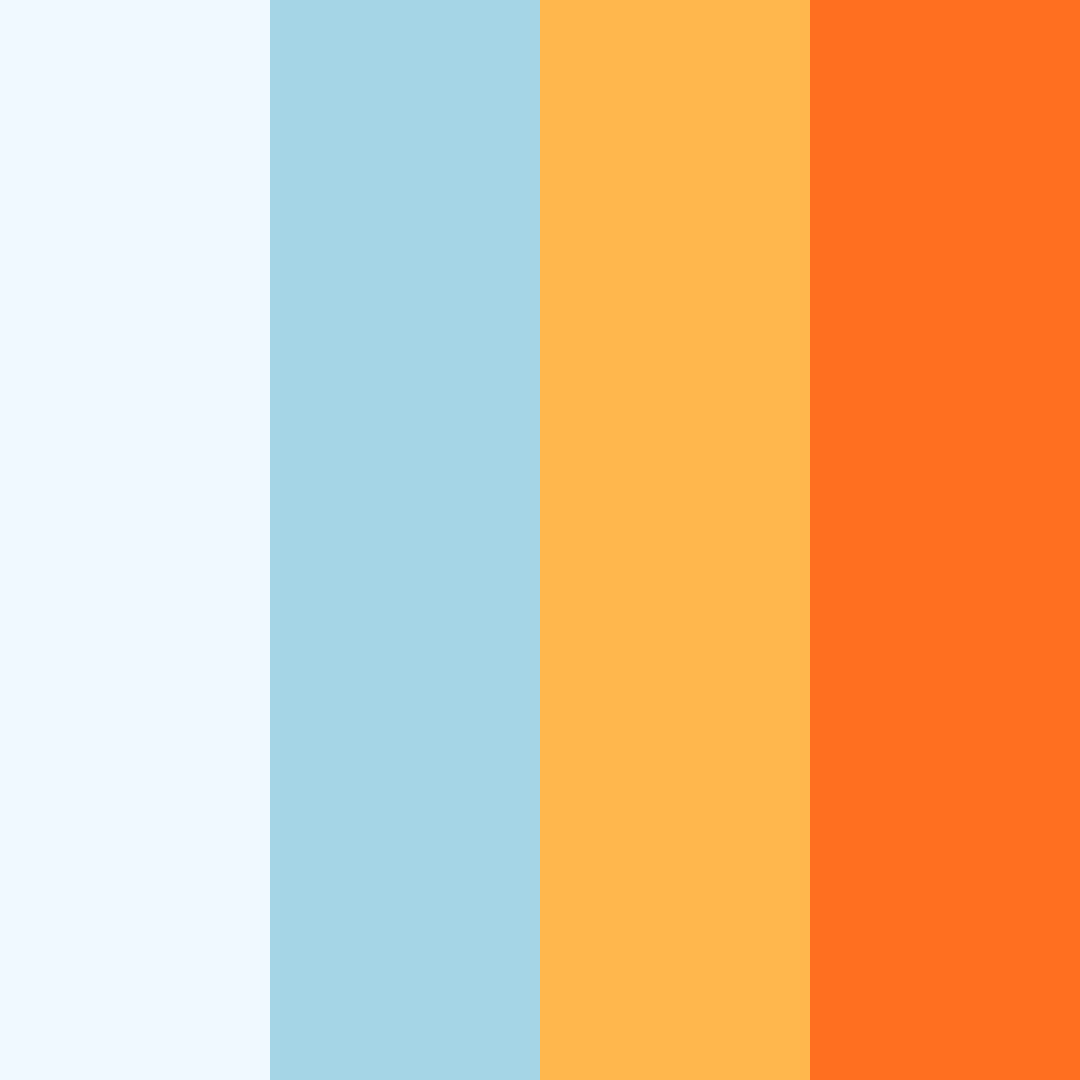 Download sunrise serenity color palette PNG image (square)