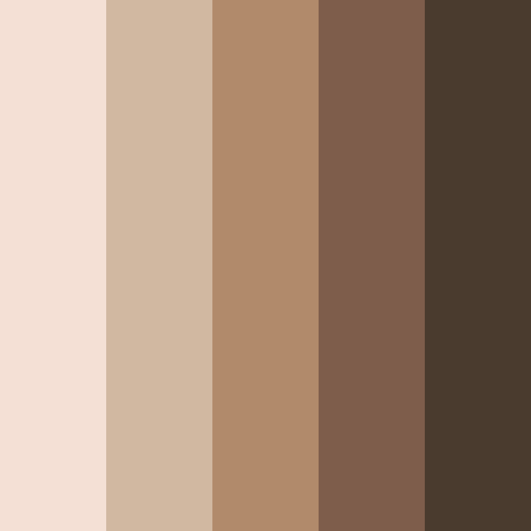 Download earthy embrace color palette PNG image (square)