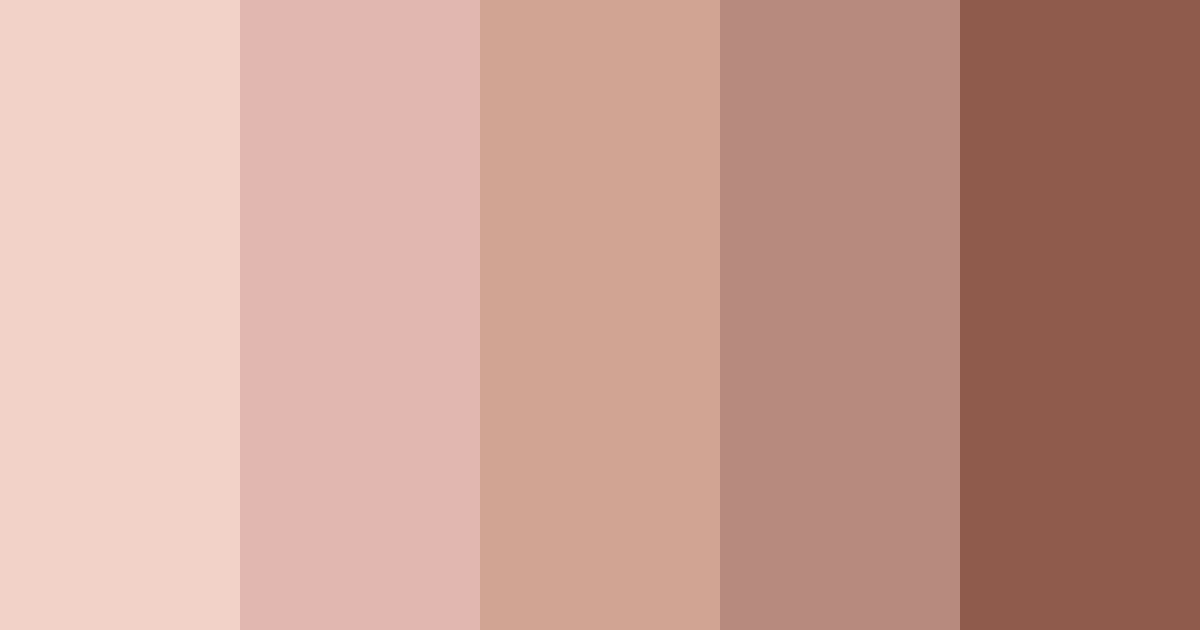 Download shades of brown pink color palette PNG image (landscape)