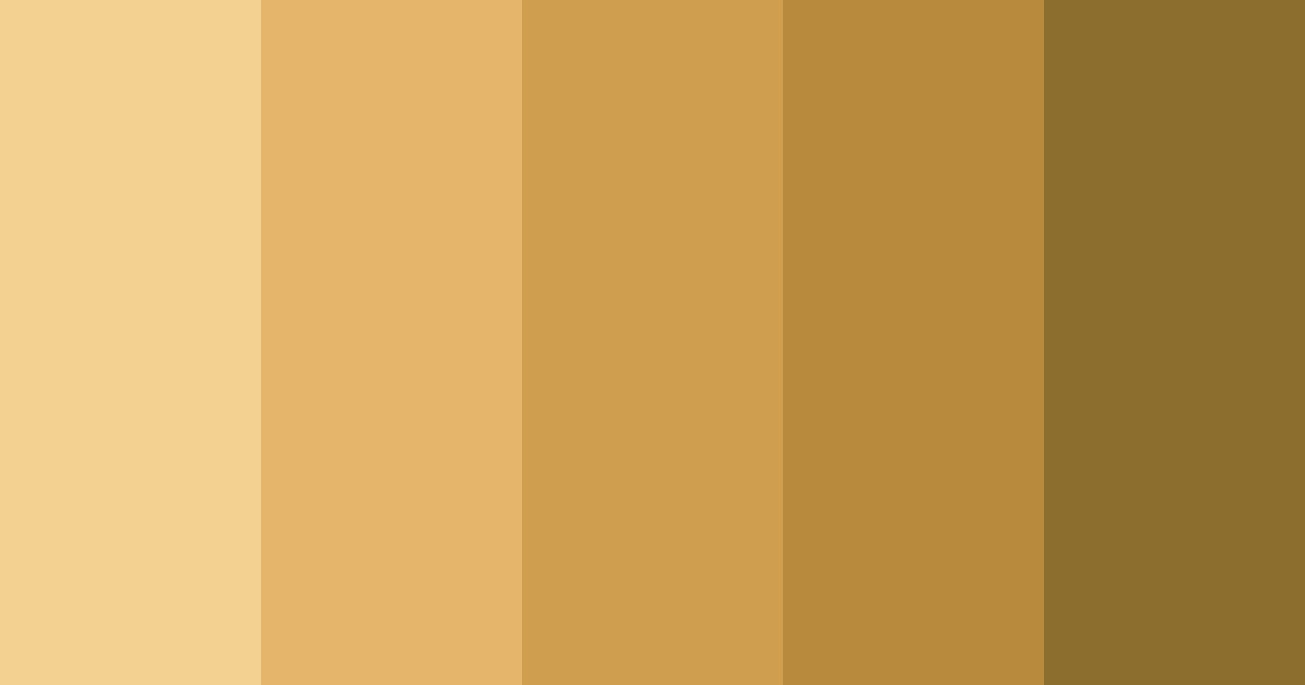 Download buttery brown color palette PNG image (landscape)
