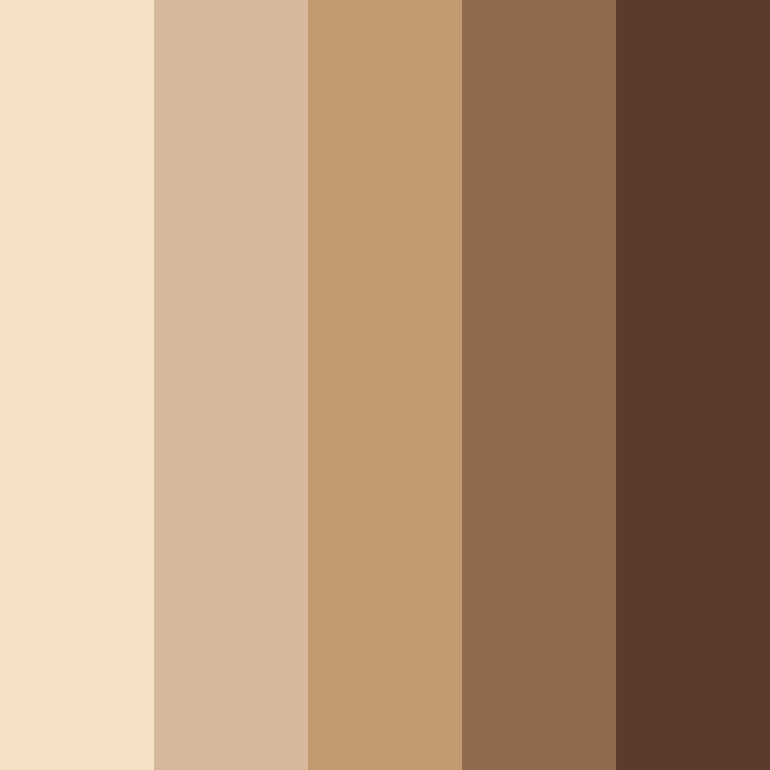 Download toasted brown color palette PNG image (square)