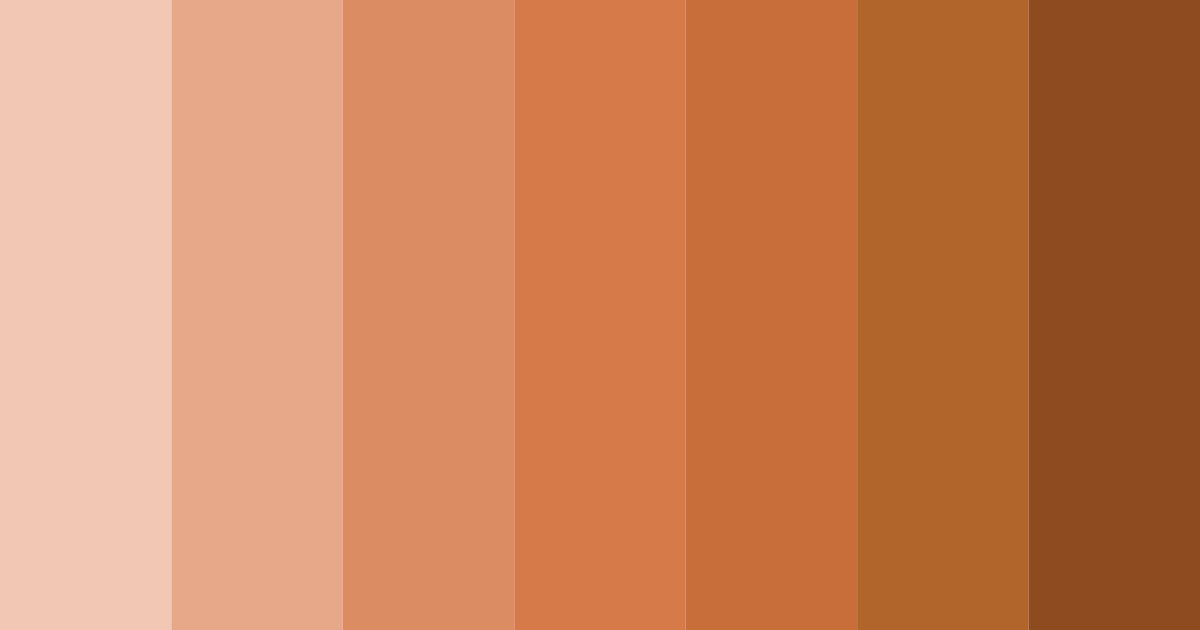 Download warm terracotta color palette PNG image (landscape)
