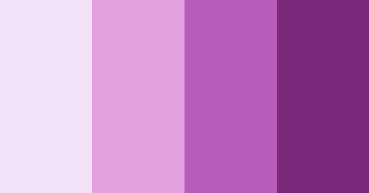 Download purple flower color palette PNG image (landscape)