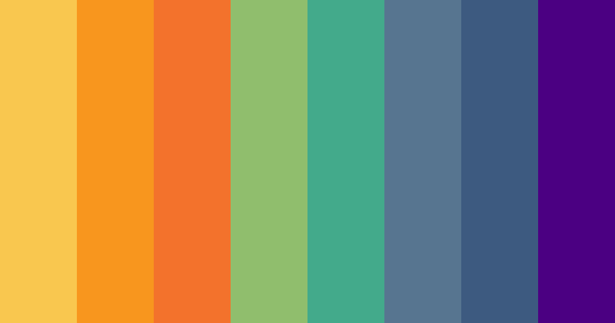 Download sunset oasis color palette PNG image (landscape)