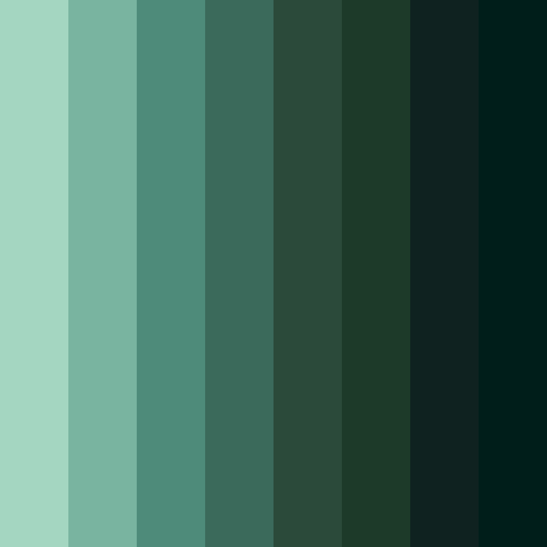 Download deep hunters green color palette PNG image (square)