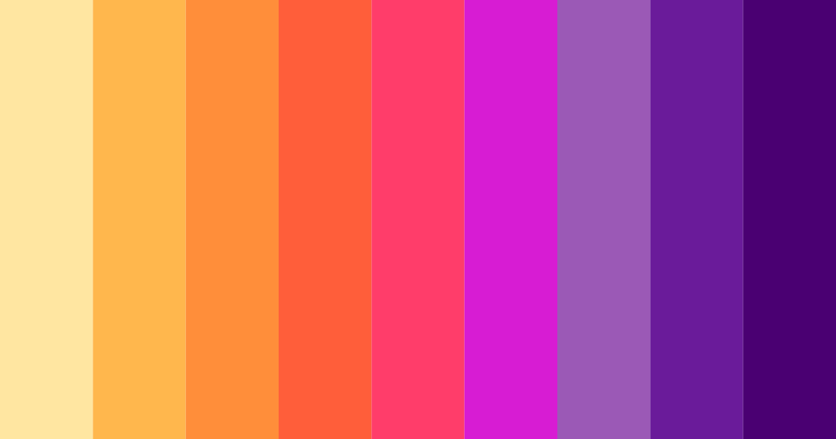 Download colorful shades color palette PNG image (landscape)