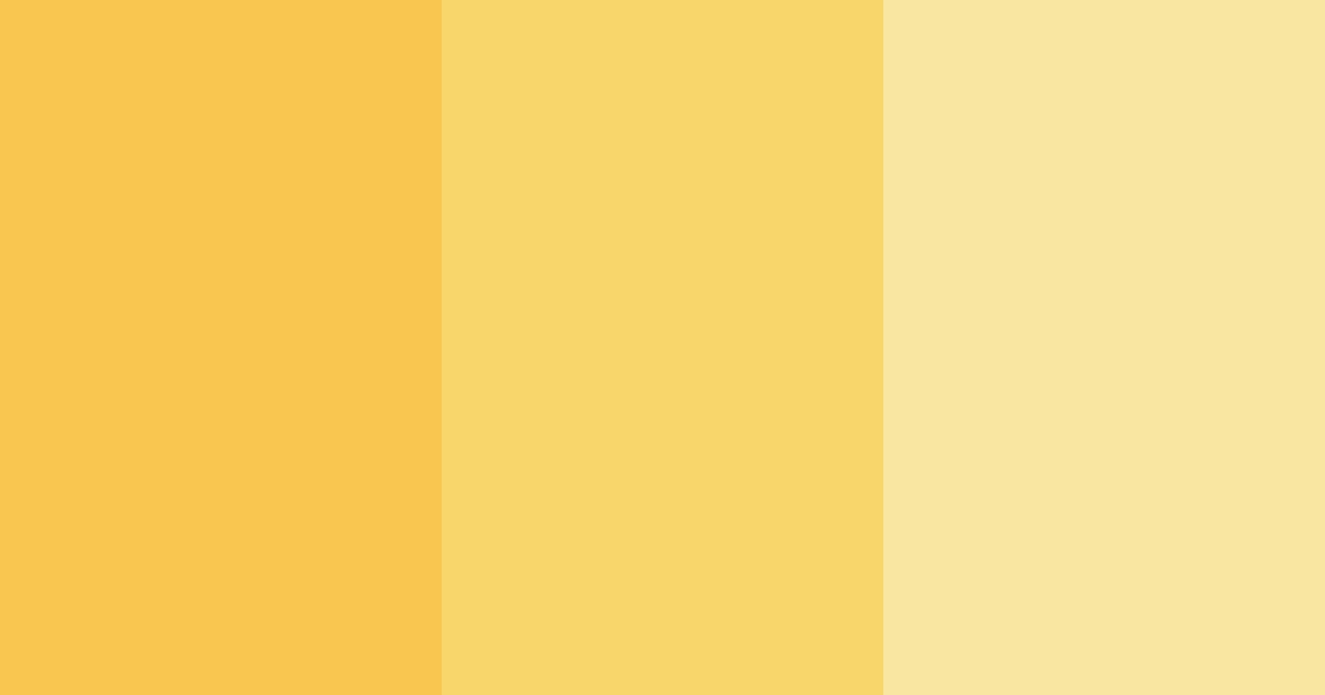 Download yellow sunshine color palette PNG image (landscape)